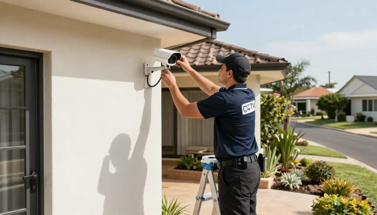 Professional CCTV camera installation at house in Centurion