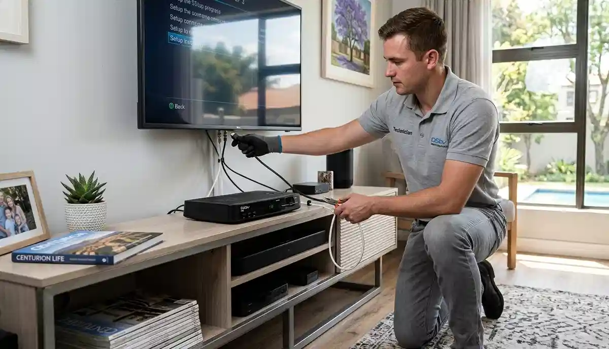 Professional DStv HD decoder installation in Centurion