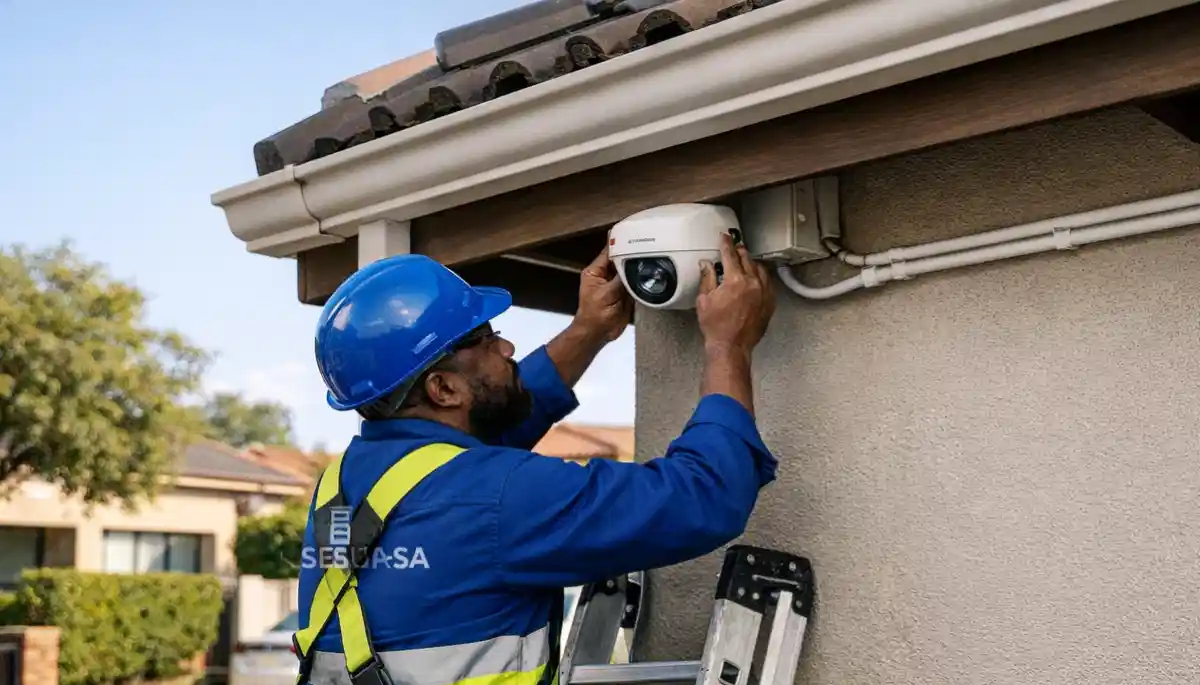 Home security camera installation in Centurion