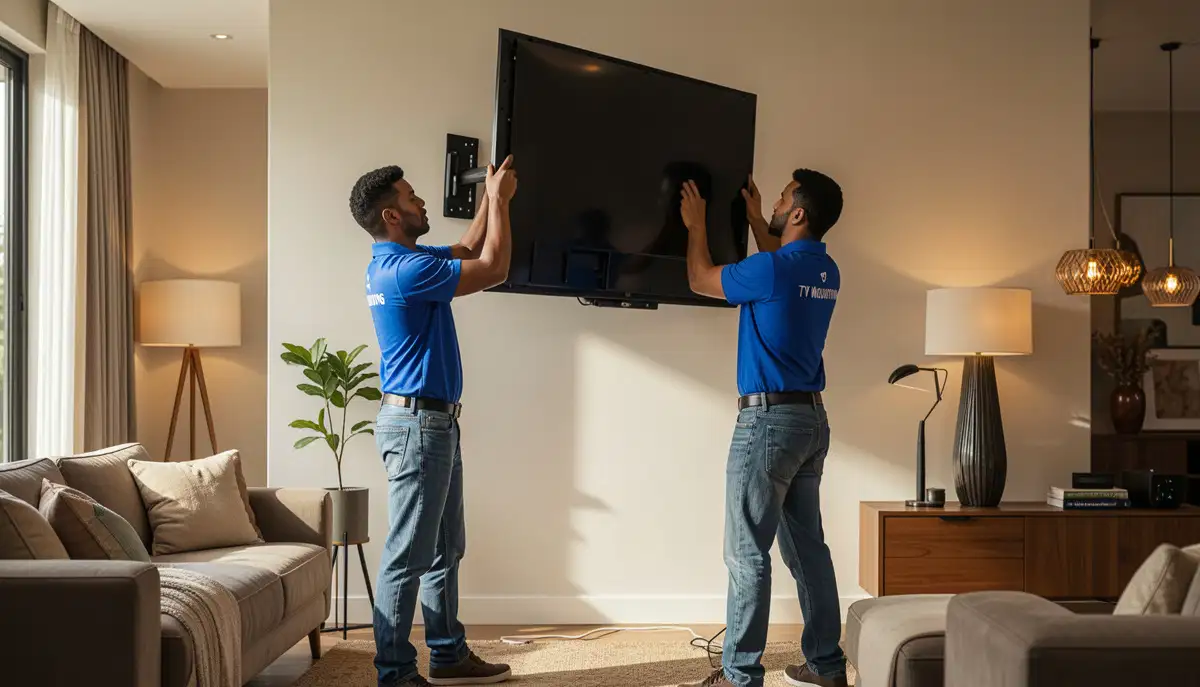 Mounting large TV in living room in Centurion