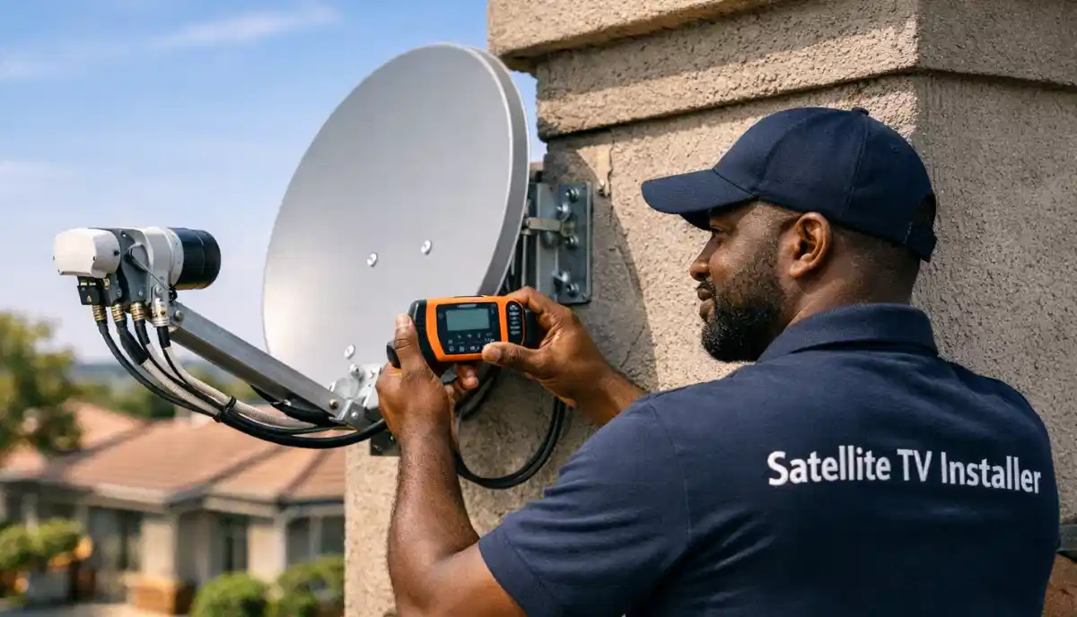 Satellite dish signal direction diagram by DSTV Installers Centurion